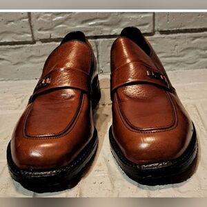 Classic Hy-Test Steel Toe Brown Leather Slip-On Loafers